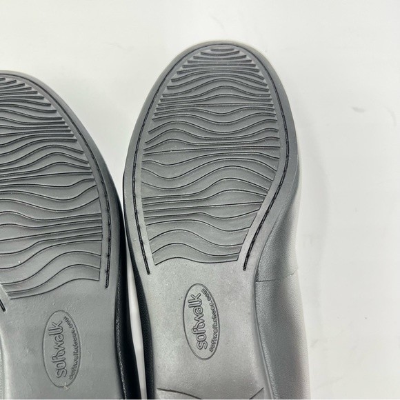 6.5W 6.5 WIDE WIDTH Softwalk Women's Sonoma Black Leather Ballet Flats Shoes NEW - Picture 12 of 15